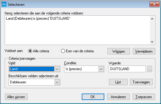 av sup uitgebreide filter