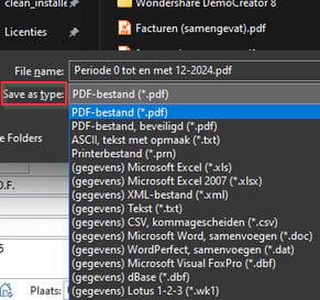 av-sup afdruk opslaan als