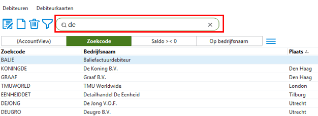 av-sup new in versie 11 snelzoeken 01