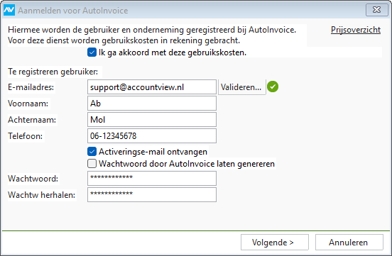 av-sup aanmelden autoinvoice  8