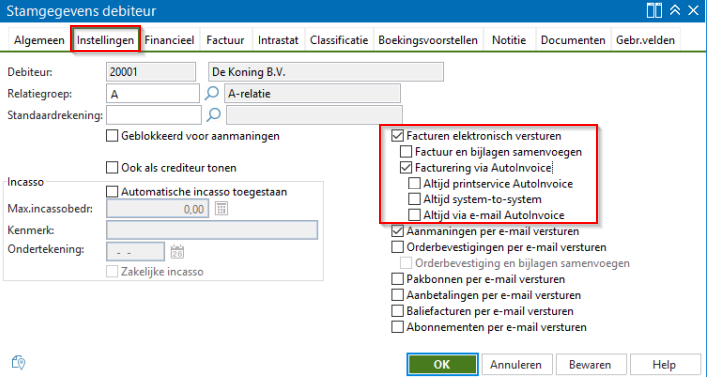 av-support-autoinvocie-instellingen debiteuren