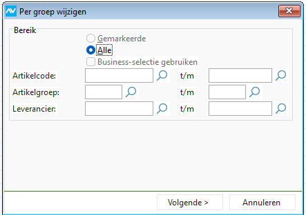 av-sup voorraadherw selectie