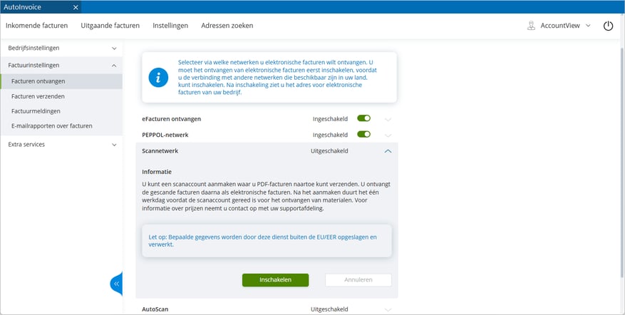 av-sup starten AUINV AV scanservice aanzetten-1