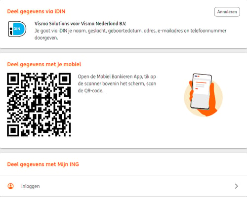 av-sup starten AUINV iDIN bank ING